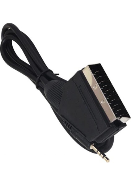 Av Scart Jack Kablo 3 Boğumlu Uzun Jack 1.2mt Etc 21-T