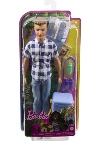 ® Ken Kampa Gidiyor Oyun Seti | HHR66 Hediyelik Karakter Temalı Eğlenceli Oyun