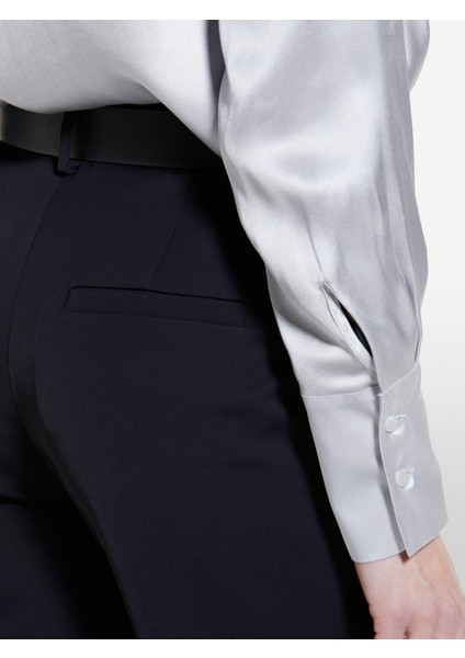 Saten Detaylı Normal Bel Ispanyol Paça Pantolon Kadın Siyah Pantolon - 325P4QJDLF06P modelleri