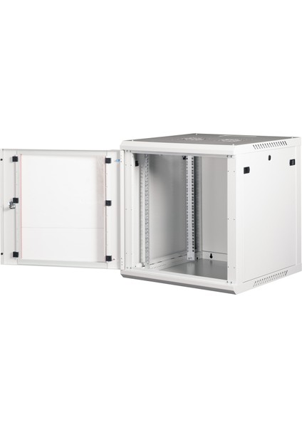 12U 19" Duvar Tipi Rack Kabinet – Genişlik: 600 mm | Derinlik: 600 mm – Açık Gri (Demonte) fırsatları