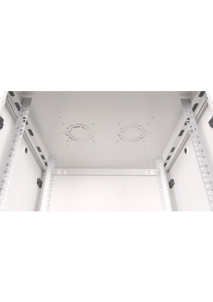 12U 19" Duvar Tipi Rack Kabinet – Genişlik: 600 mm | Derinlik: 600 mm – Açık Gri (Demonte) indirimleri