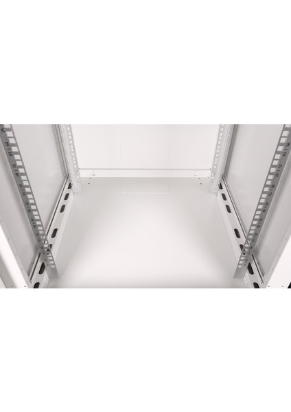 12U 19" Duvar Tipi Rack Kabinet – Genişlik: 600 mm | Derinlik: 600 mm – Açık Gri (Demonte)
