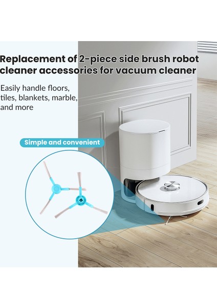 2 Adet Yan Fırça Robot Süpürge Aksesuarları Conga 3090 3490 Elektrikli Süpürge Için Yedek (Yurt Dışından) indirimleri