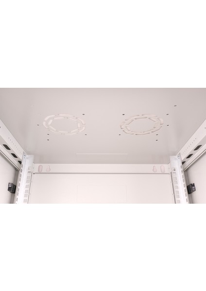 - 6u 19" Duvar Tipi Rack Kabinet – Genişlik: 600 mm | Derinlik: 600 mm – Açık Gri (Demonte)
