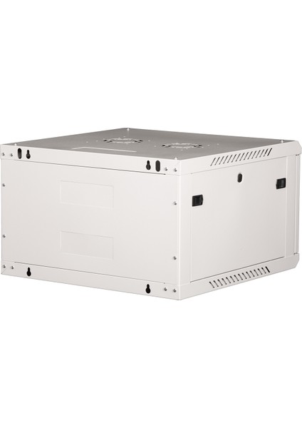 - 6u 19" Duvar Tipi Rack Kabinet – Genişlik: 600 mm | Derinlik: 600 mm – Açık Gri (Demonte)
