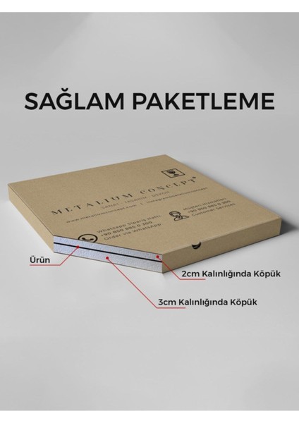 Dekoratif Roma Rakamlı Metal Duvar Saati 41X41CM