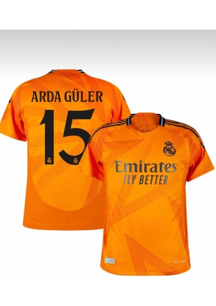 Real Madrıd Arda Guler Deplasman Turuncu Yetişkin Futbol Forması
