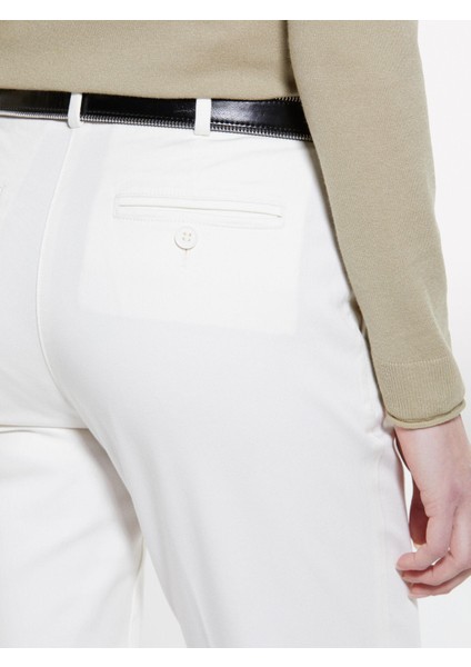 Sisley Streç Pamuklu Normal Bel Chino Pantolon Kadın Bej Pantolon - 325P4BYW55AH6 fırsatları