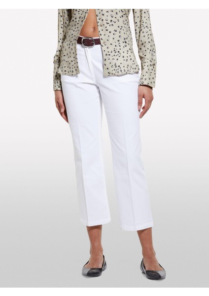 Sisley Streç Pamuklu Arkası Biyeli Cepli Pantolon Kadın Beyaz Pantolon - 325P49MALE02X fırsatları