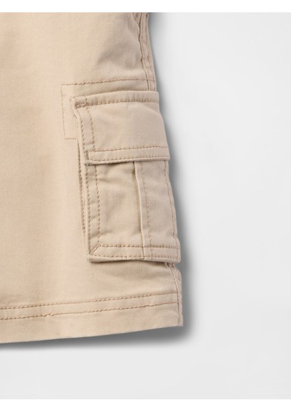 Erkek Bebek Bej Pull-On Kargo Şort fiyatları