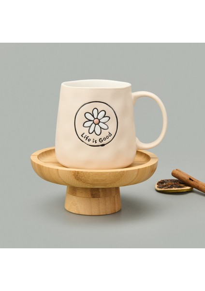 Kitchen Life Is Good Kupa - Krem - 450 ml