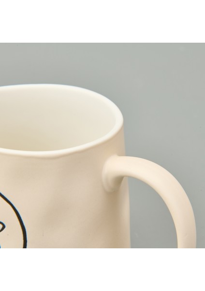 Kitchen Life Is Good Kupa - Krem - 450 ml