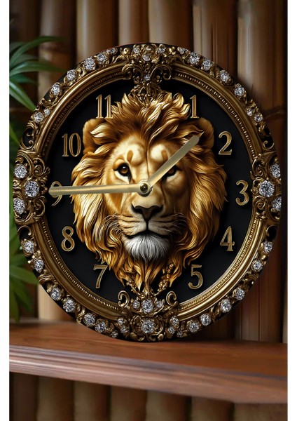 Sessiz Yuvarlak Ahşap Duvar Saati, Kuvars Hareketli 3D Görünümlü 2d Saat Sdw Serisi