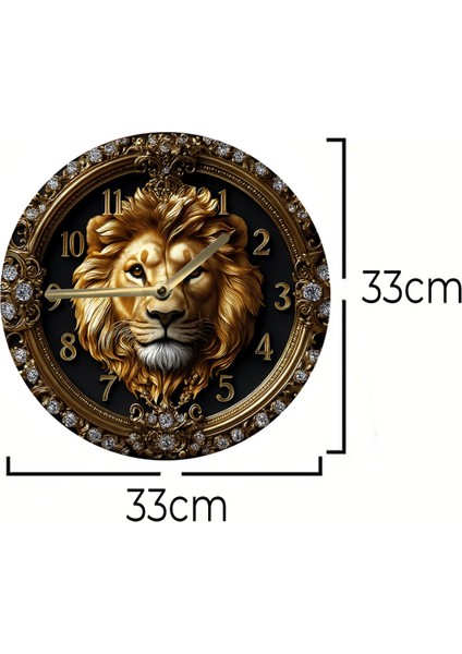 Sessiz Yuvarlak Ahşap Duvar Saati, Kuvars Hareketli 3D Görünümlü 2d Saat Sdw Serisi