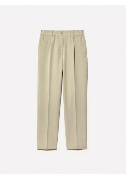 Sisley Viskoz Karışımlı Beli Lastikli Pantolon Kadın Kum Rengi Pantolon - 325P4KVXL5CM7 modelleri