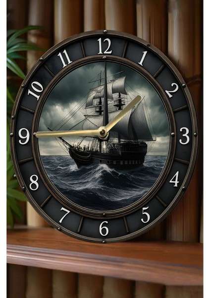 Sessiz Yuvarlak Ahşap Duvar Saati, Kuvars Hareketli 3D Görünümlü 2d Saat Sdw