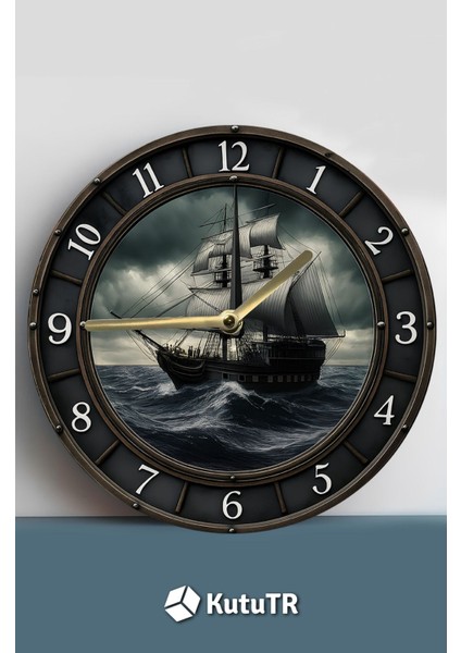 Sessiz Yuvarlak Ahşap Duvar Saati, Kuvars Hareketli 3D Görünümlü 2d Saat Sdw fiyatları