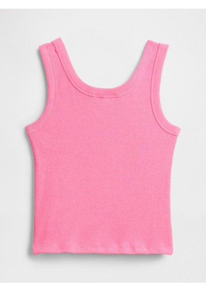 Kız Çocuk Pembe Kız Çocuk | Batik Desenli Fitilli Atlet