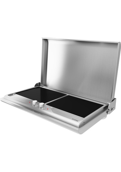 Savor Serisi Düz - Düz Camlı Inox Elektrikli Barbekü