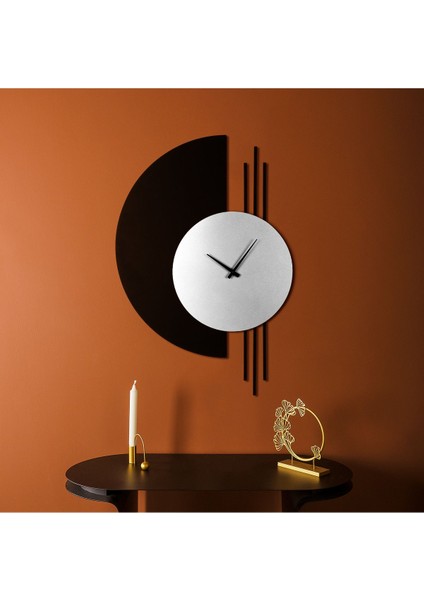 Eclipse Metal Sessiz Duvar Saati - 84 x 57 cm - Modern Ev Dekorasyonları - APS144 fiyatları