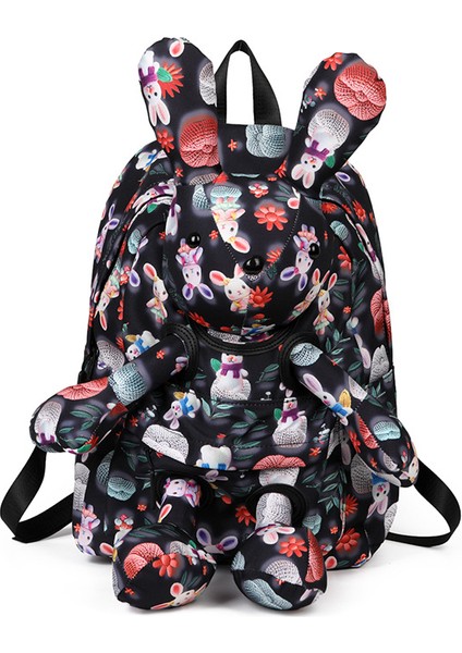 Tavşan Öğrenci Okul Çantası Moda Trendi Lise Öğrencisi Sırt Çantası (Yurt Dışından)