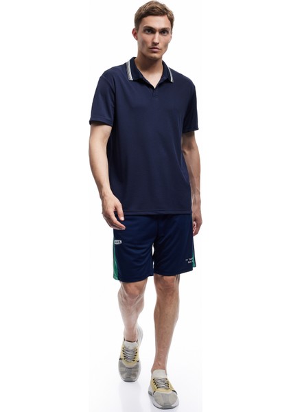 Kısa Kollu Çizgi Detaylı Oversize Polo Yaka Spor Tişört fiyatları