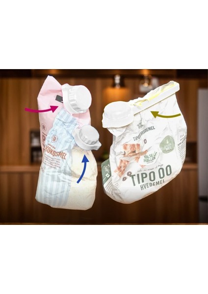 3'lü Kapaklı Ambalaj Klips Seti – Farklı Ebatlarda, Sızdırmaz ve Pratik Kapatma Çözümü -Paket Klipsi