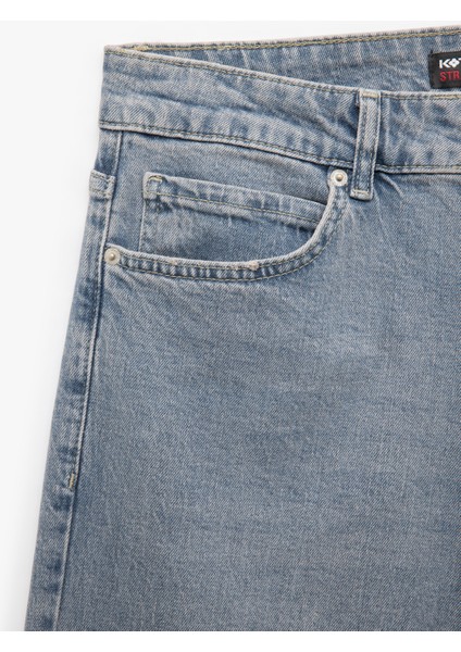 Normal Bel Cep Detaylı Straight Fit Jean Pantolon - Mark Jean modelleri