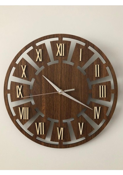 Ahşap Dekoratif Duvar Saati 33 cm (3mm Mdf-Quartz Saat) modelleri