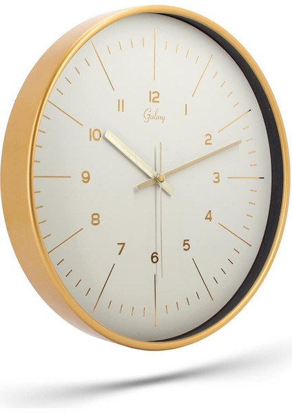 Dekoratif Beyaz Kadran Küçük Rakamlı Duvar Saati 29.5 cm fırsatları