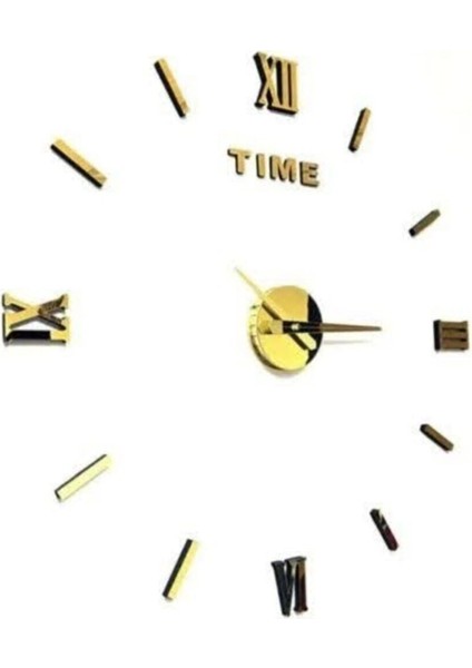 Dekoratif 3D Duvar Saati Pleksi Ayna Roma Rakamlı fiyatları