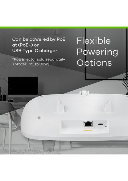 Wifi 7 BE6500 Kablosuz Dual Radio, Mu-Mımo [NWA110BE] | Poe+ Veya USB Tip C Destekli (Dahil Değildir) Access Pointler