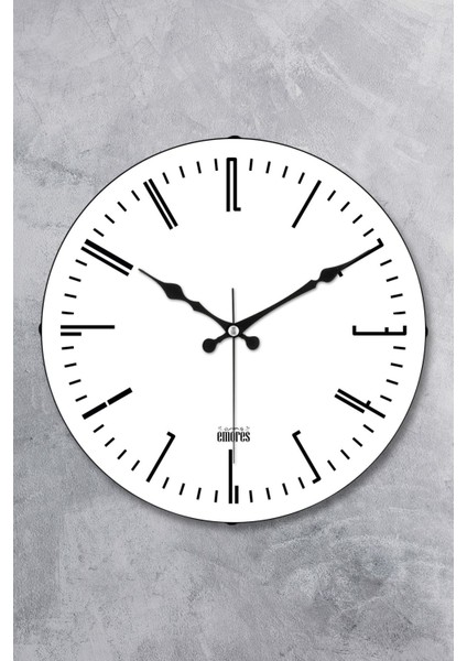 36 cm Dekoratif Gerçek Cam Bombe Sessiz Mekanizma Duvar Saati