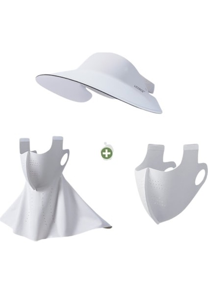 Uv Korumalı Dış Mekan Bisiklet Şapkası ve Maske Seti (Yurt Dışından)