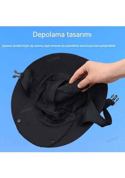 Açık Hava Güneş Şapkası UPF50 Büyük Siperlikli Çıkarılabilir Kova Şapka (Yurt Dışından) fiyatları