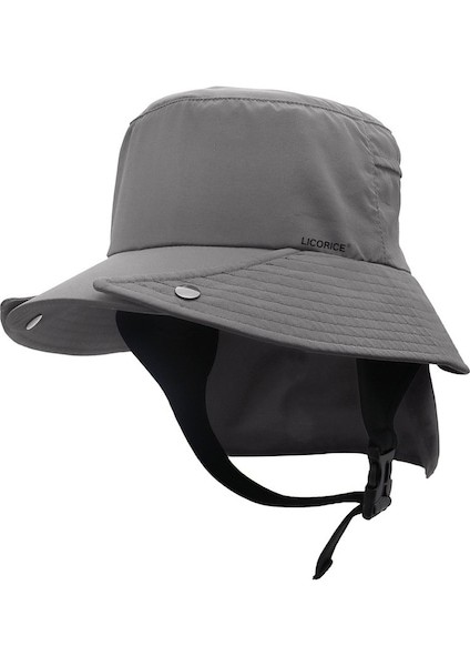 Açık Hava Güneş Şapkası UPF50 Büyük Siperlikli Çıkarılabilir Kova Şapka (Yurt Dışından)