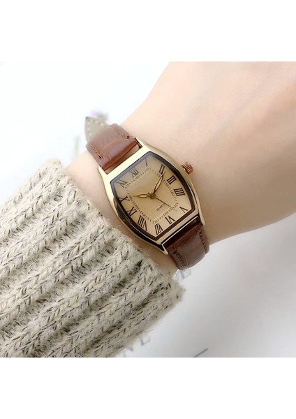 Kahverengi Baldora Vintage Retro Saat