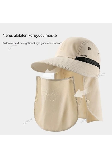 Tam Yüz Güneş Koruyucu Uv Balıkçı Şapkası (Yurt Dışından) modelleri