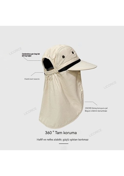 Tam Yüz Güneş Koruyucu Uv Balıkçı Şapkası (Yurt Dışından) indirimleri