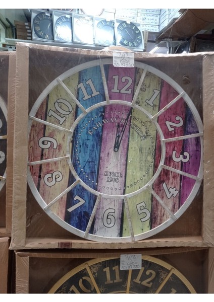 Retro Duvar Saati Camsız Eskitme fiyatları