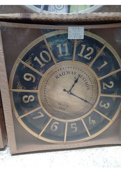 Retro Duvar Saati Camsız Eskitme modelleri