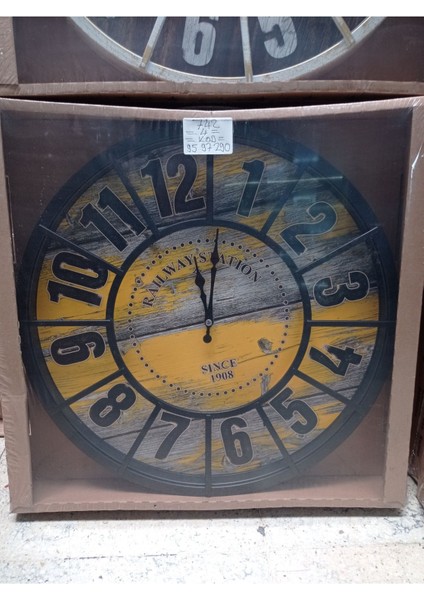 Retro Duvar Saati Camsız Eskitme fırsatları