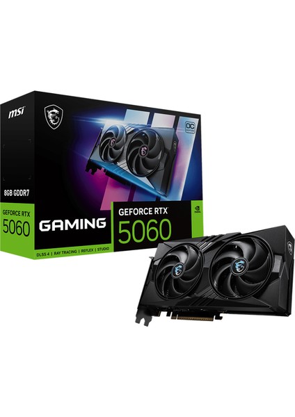 Msı VGA Geforce Rtx 5060 8g Gamıng Oc RTX5060 8gb Gddr7 128B DX12 Pcıe 5.0 X16 (3xdp 1xhdmı) Ekran Kartı