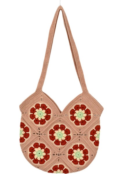 El Örgüsü Motif Desenli Içi Astarlı Omuz Çanta BGL-ST04725