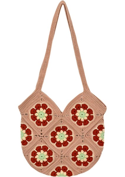 El Örgüsü Motif Desenli Içi Astarlı Omuz Çanta BGL-ST04725