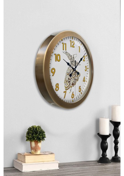 Hediyelik 36 cm Eskitme Metal Mevlana Duvar Saati modelleri