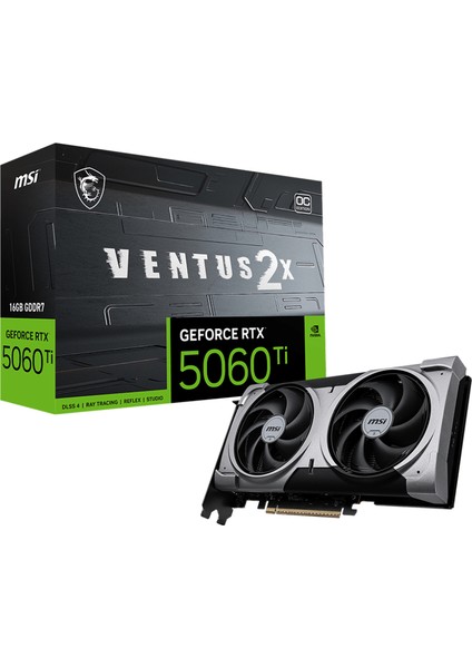 Msı VGA Geforce Rtx 5060 Tı 16G Ventus 2x Oc Plus RTX5060TI 16GB Gddr7 128B DX12 Pcıe 5.0 X16 (3xdp 1xhdmı)
