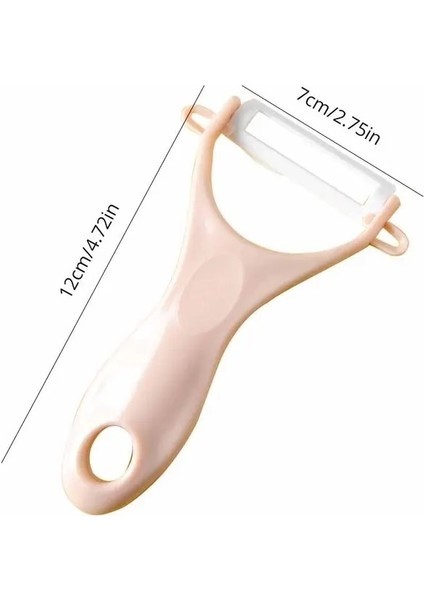 Pembe Seramik Meyve Soyucu Mutfak Çok Fonksiyonlu Planya Ev Elma Soyucu Patates Soyucu Mutfak Temel (Yurt Dışından)