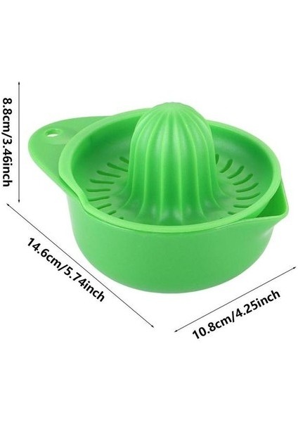 Yeşil Manuel Sıkacağı Narenciye Sıkacağı Kase Konteynerli Limon Kireç Portakal Sıkacağı Meyve Basın Sıkacağı Suyu Sıkacağı Bulaşık Makinesinde Yıkanabilir (Yurt Dışından)