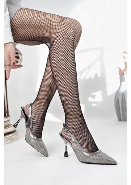 PS-32680 8,5 cm Topuklu Kadın Arkası Açık Stiletto Ayakkabı fiyatları